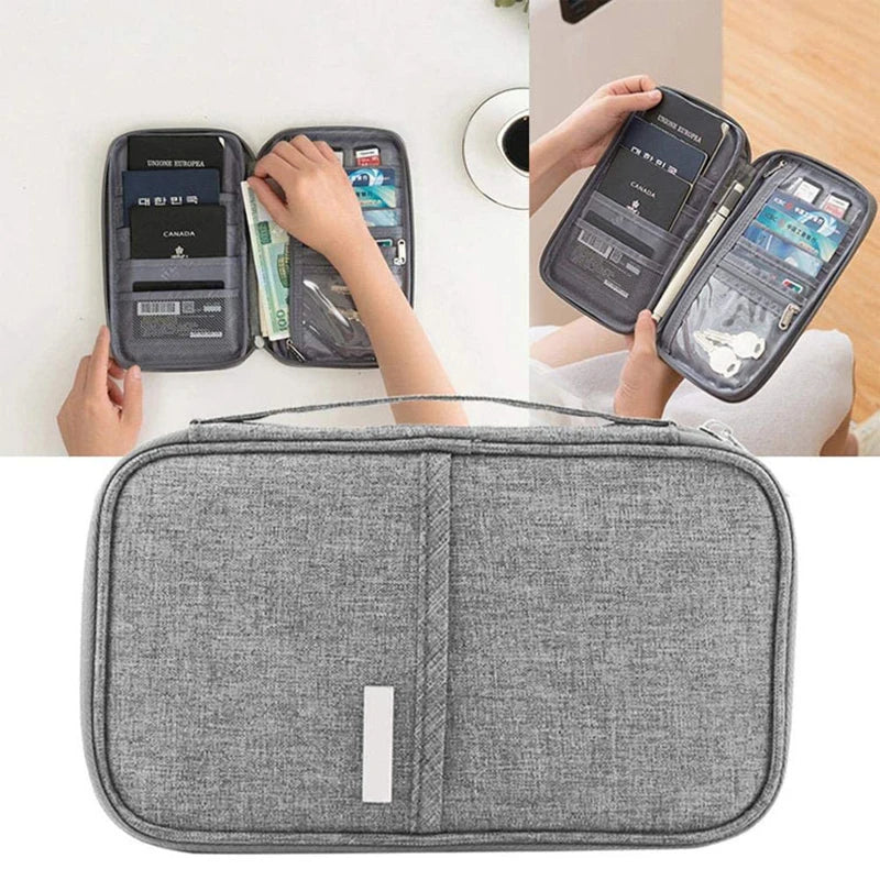 Waterproof Passport Holder Travel Wallet Big Credit Card Wallets Organizer Travel Accessories Document Bag Cardholder