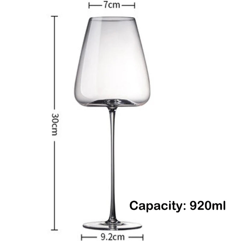Red Wine Glasses Champagne Glass Wine Glasses Hand Blown Thin Rim,Long Stem,Perfect for Red or White,Daily Use