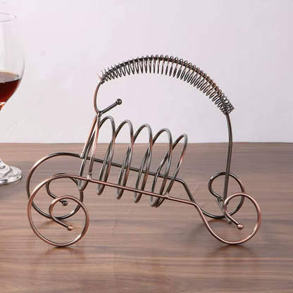 Metal Wine Rack Hanging Wine Glass Holder Bar Stand Bracket Retro Creative Restaurant Display Stand