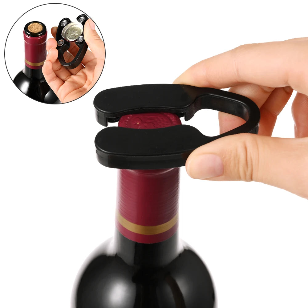 3Pcs Wine Accessories Set Includes Foil Cutter Wine Pourer and Vacuum Wine Stopper for Bottles Bar Accessories Wine Lovers