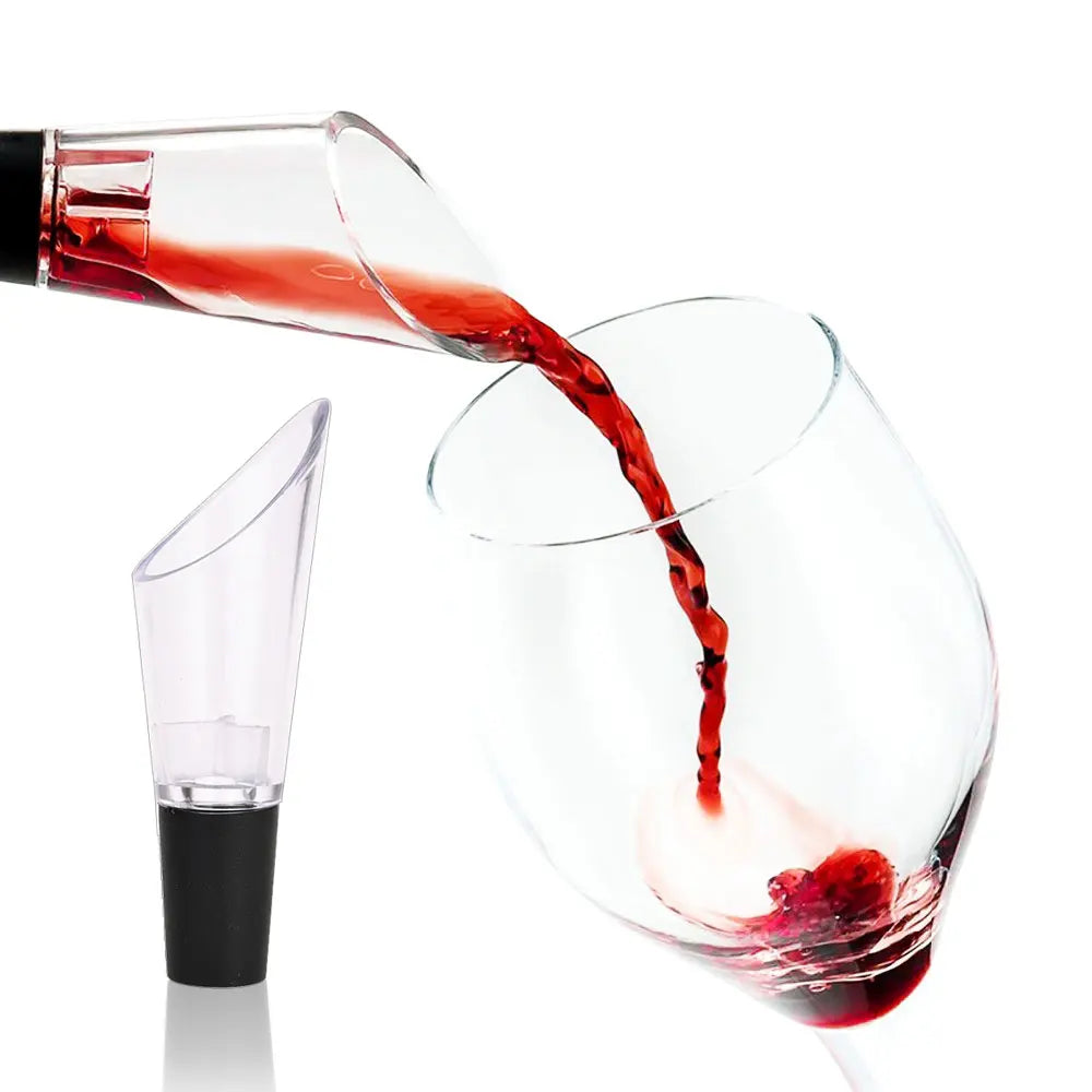 3Pcs Wine Accessories Set Includes Foil Cutter Wine Pourer and Vacuum Wine Stopper for Bottles Bar Accessories Wine Lovers