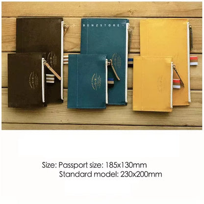 Special Paper Travel Notebook Washable Bill Zipper Bag Storage Bag Pen Case Stationery Storage Supplies
