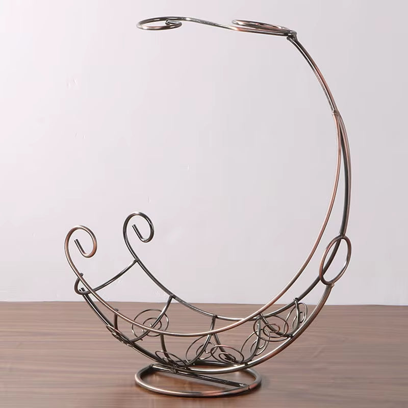 Metal Wine Rack Hanging Wine Glass Holder Bar Stand Bracket Retro Creative Restaurant Display Stand