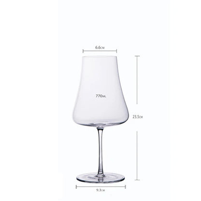 Burgundy Bordeaux Big Belly Cup High Capacity Ultra Thin Crystal Goblet Champagne Glasses Hotel Party Drinkware Wedding Gift