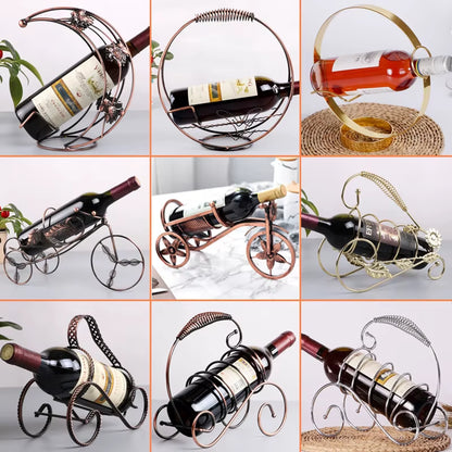 Metal Wine Rack Hanging Wine Glass Holder Bar Stand Bracket Retro Creative Restaurant Display Stand