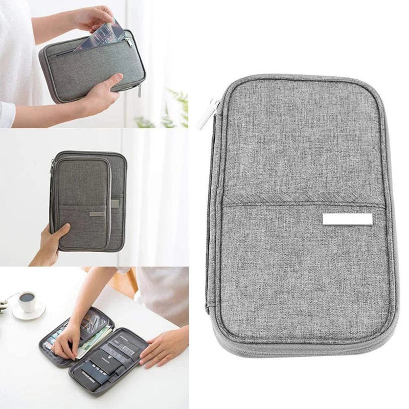 Waterproof Passport Holder Travel Wallet Big Credit Card Wallets Organizer Travel Accessories Document Bag Cardholder