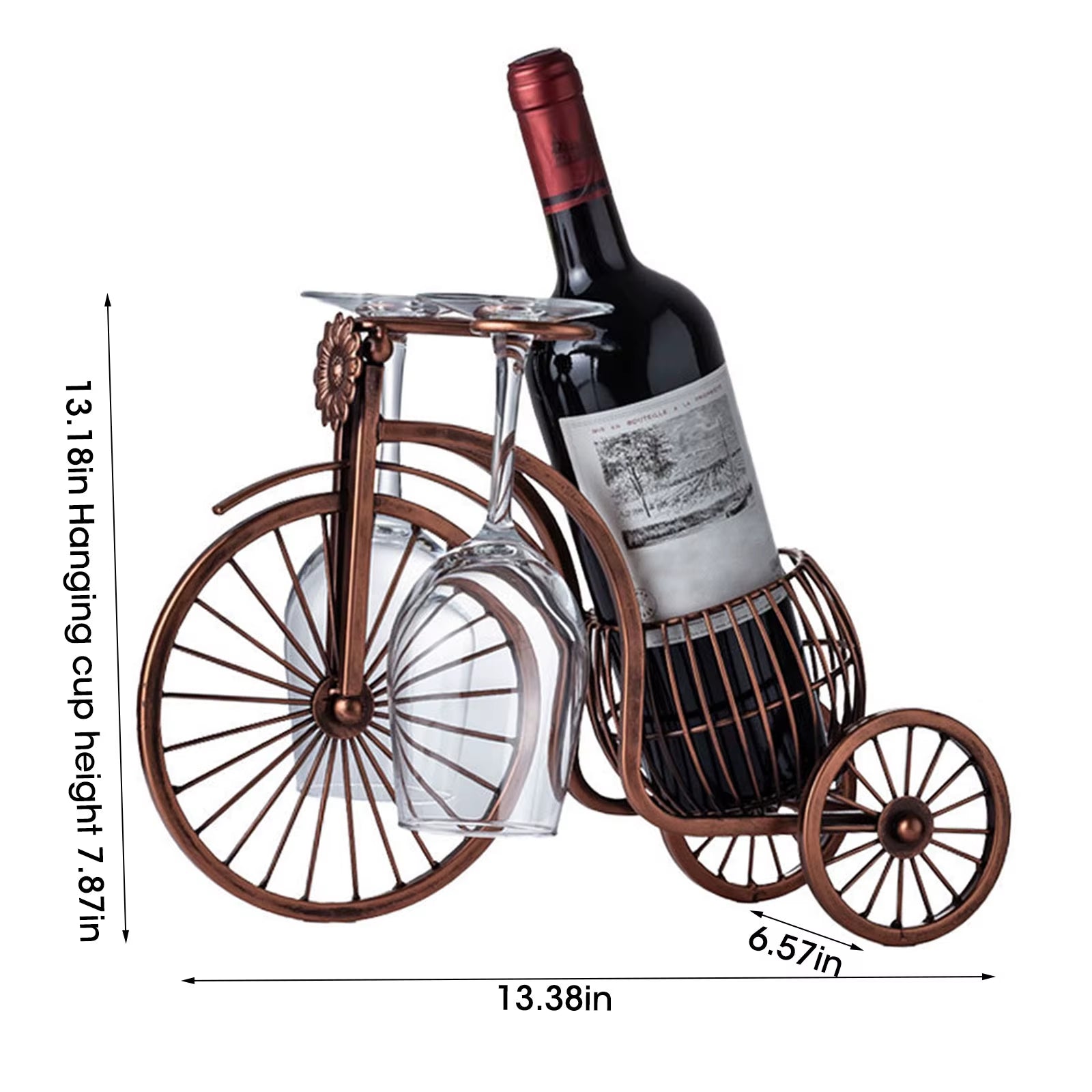 Metal Wine Rack Hanging Wine Glass Holder Bar Stand Bracket Retro Creative Restaurant Display Stand
