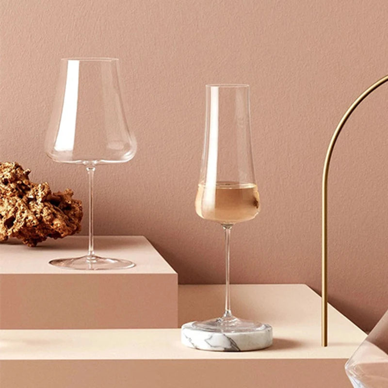 Burgundy Bordeaux Big Belly Cup High Capacity Ultra Thin Crystal Goblet Champagne Glasses Hotel Party Drinkware Wedding Gift