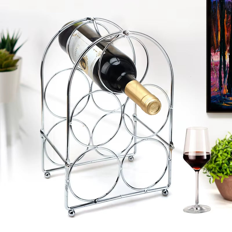 Metal Wine Rack Hanging Wine Glass Holder Bar Stand Bracket Retro Creative Restaurant Display Stand